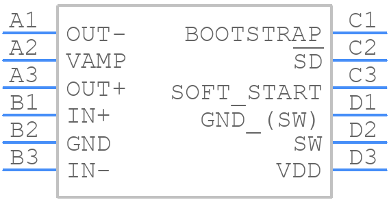 LM48555TL/NOPB - Texas Instruments - PCB symbol