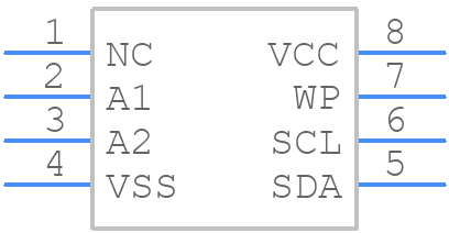 24LC1026-I/SN - Microchip - PCB symbol
