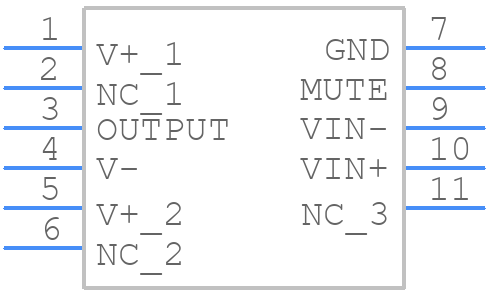 LM3886TF/NOPB - Texas Instruments - PCB symbol