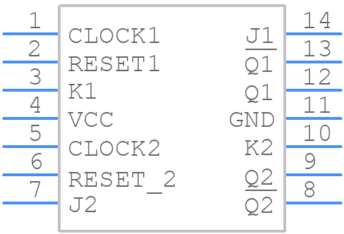 MC74HC73ADTR2G - onsemi - PCB symbol
