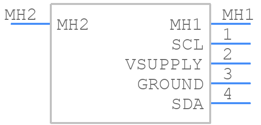 HAFBLF0050C4AX5 - Honeywell - PCB symbol