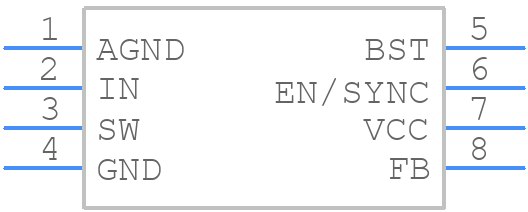 MP2225GJ-Z - Monolithic Power Systems (MPS) - PCB symbol
