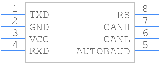 MAX13051ESA+T - Analog Devices - PCB symbol