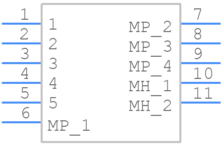 ZX62D-B-5PA8 - Hirose - PCB symbol