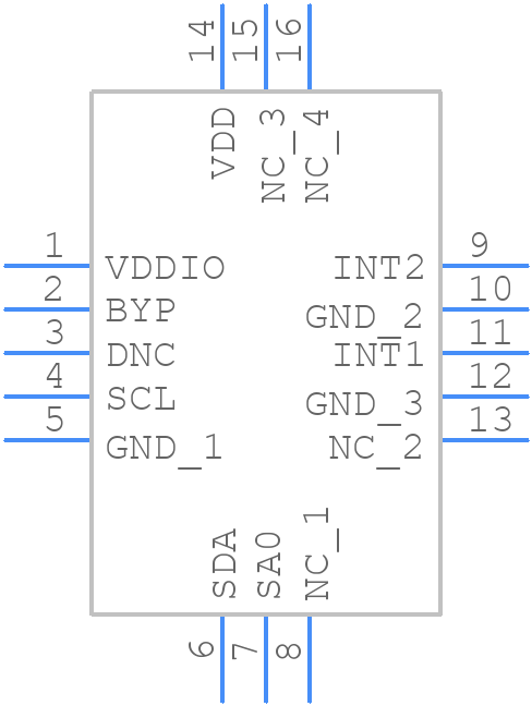 mma8451qt - NXP - PCB symbol