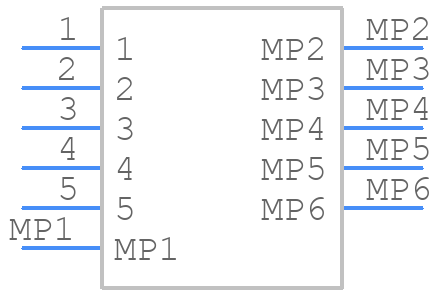 ZX62M-B-5P - Hirose - PCB symbol