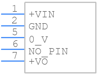 VHS1-S5-S12-SIP - CUI Inc. - PCB symbol