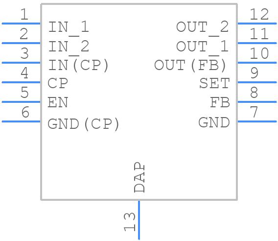 LP38798SD-ADJ/NOPB - Texas Instruments - PCB symbol