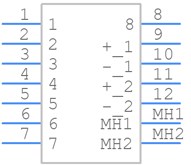 DS1128-09-S8B8S - Connfly - PCB symbol