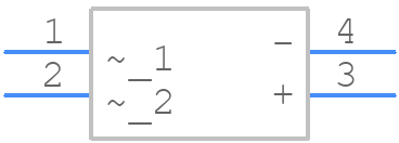 MB1F - Rectron - PCB symbol