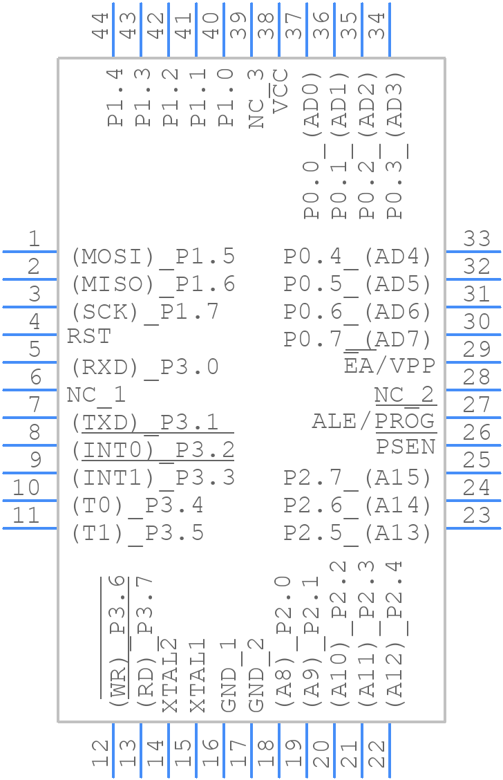 AT89S51-24AU - Microchip - PCB symbol