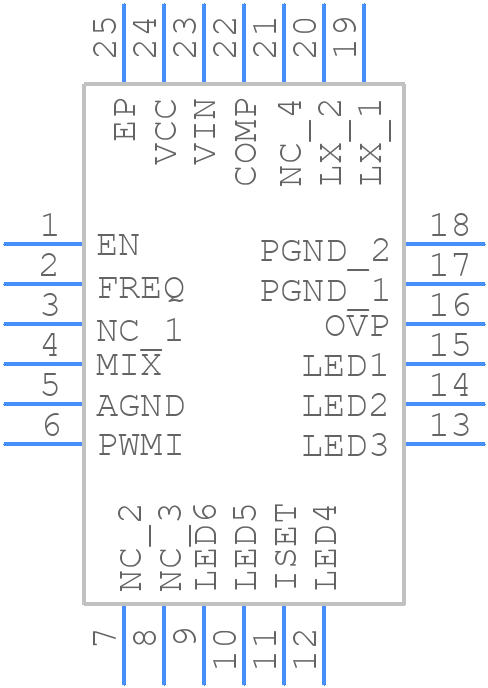 MP3387LGRT-Z - Monolithic Power Systems (MPS) - PCB symbol