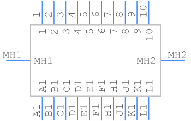 307-020-555-300 - EDAC - PCB symbol