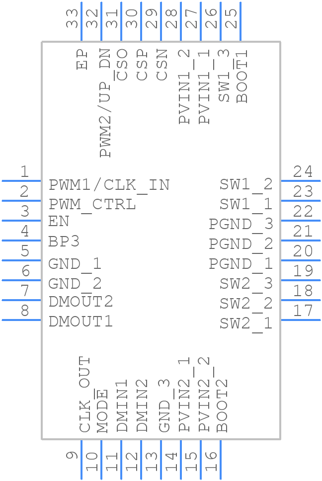 BQ50002 - Texas Instruments - PCB symbol