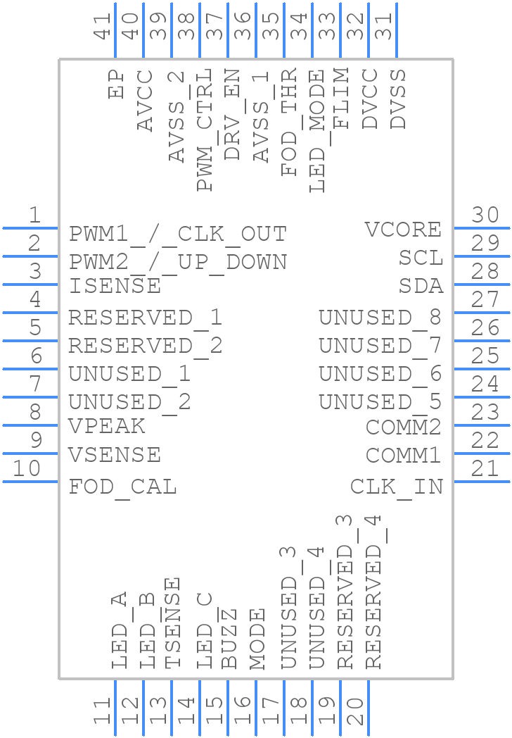 BQ500511 - Texas Instruments - PCB symbol