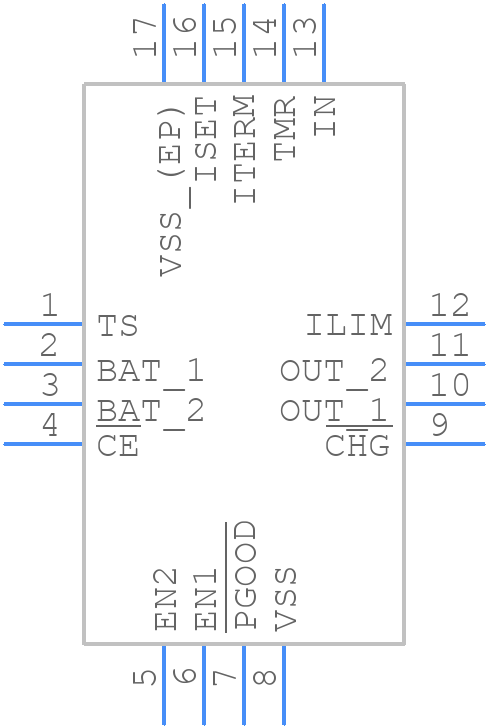 BQ24232RGTT - Texas Instruments - PCB symbol