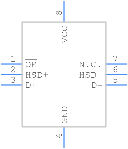 TS3USB31RSER - Texas Instruments - PCB symbol