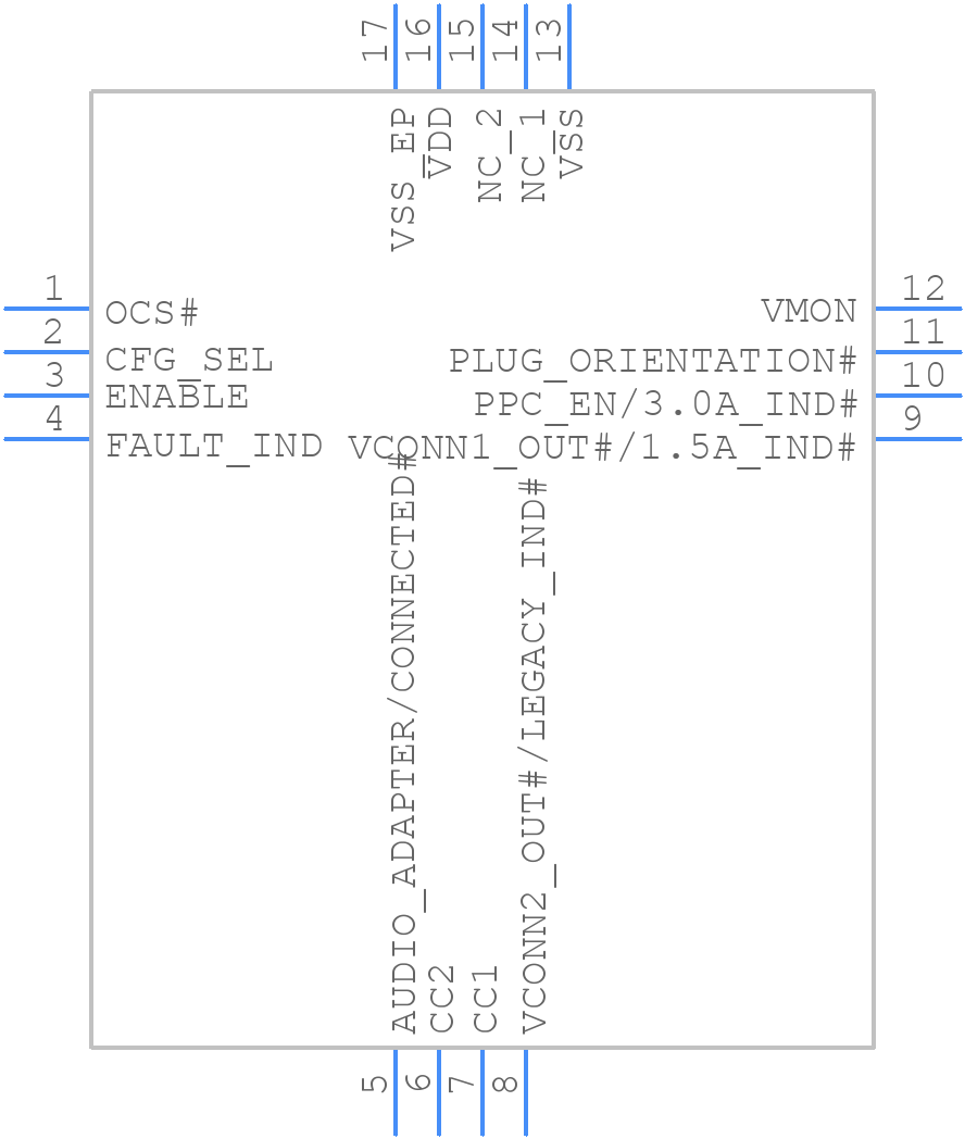 UTC2000/MG - Microchip - PCB symbol