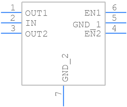 TPS71913-28DRVT - Texas Instruments - PCB symbol