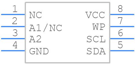 AT24C08C-SSHM-T - Microchip - PCB symbol