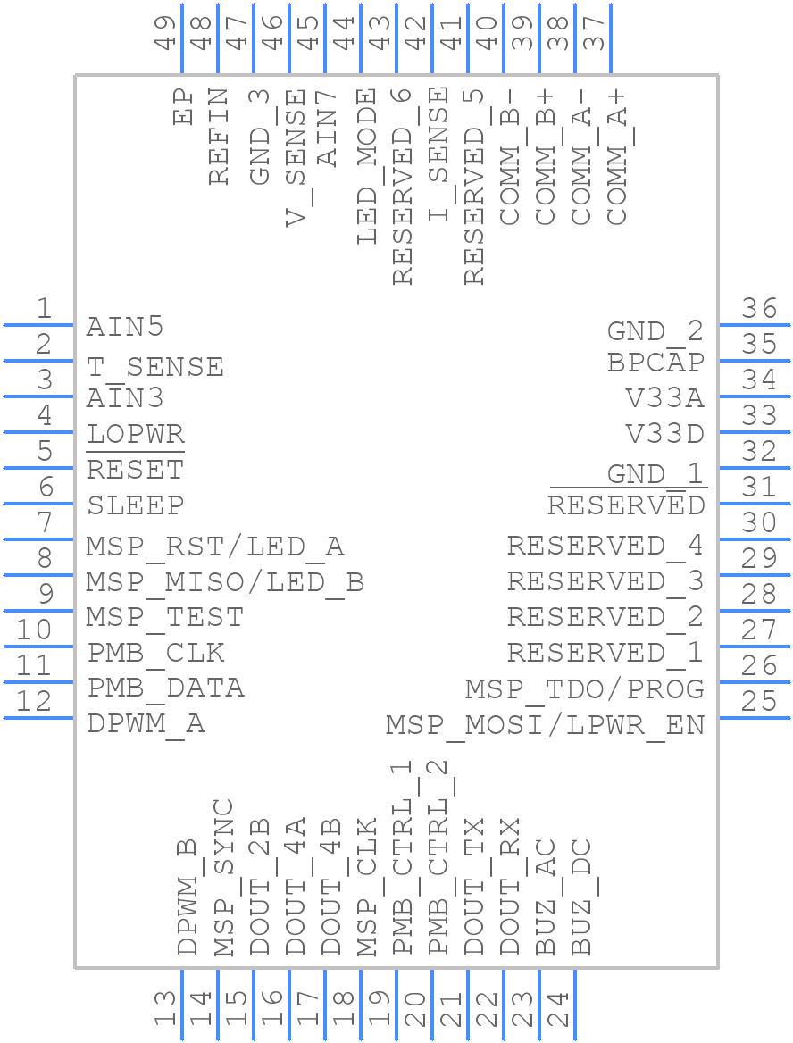 BQ500211RGZR - Texas Instruments - PCB symbol