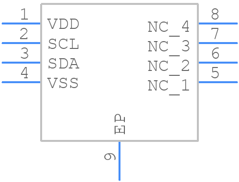 TSYS02D - TE Connectivity - PCB symbol