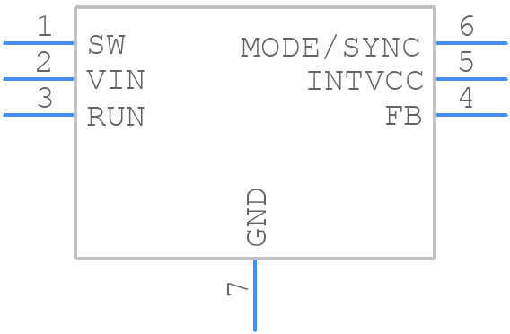 LTC3621IDCB-3.3#TRMPBF - Analog Devices - PCB symbol