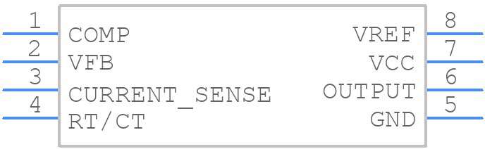 KA3842B - onsemi - PCB symbol