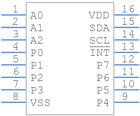 PCF8574T - HGSEMI - PCB symbol