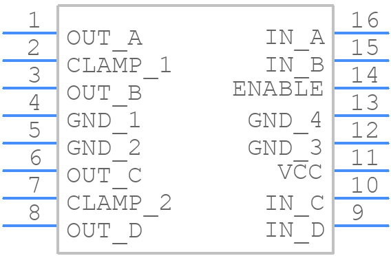 CA3262AEZ - Renesas Electronics - PCB symbol