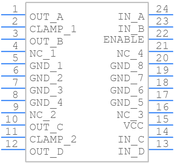 CA3262AM - Renesas Electronics - PCB symbol