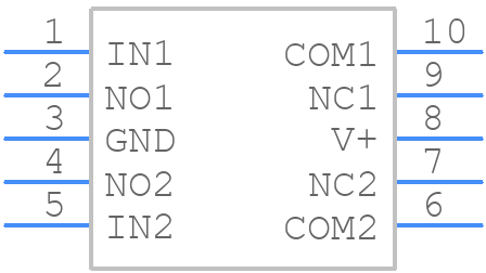 max4635etb+ - Analog Devices - PCB symbol