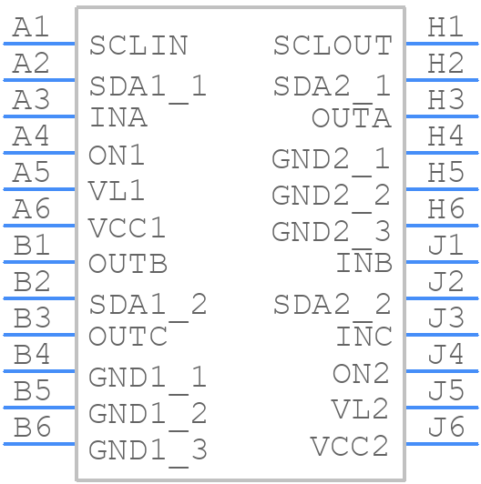 LTM2892CY-I#PBF - Analog Devices - PCB symbol
