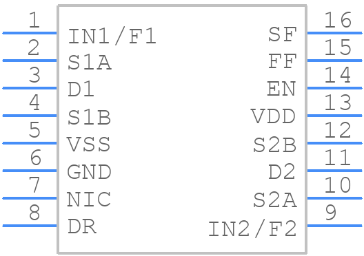 ADG5436FBRUZ - Analog Devices - PCB symbol