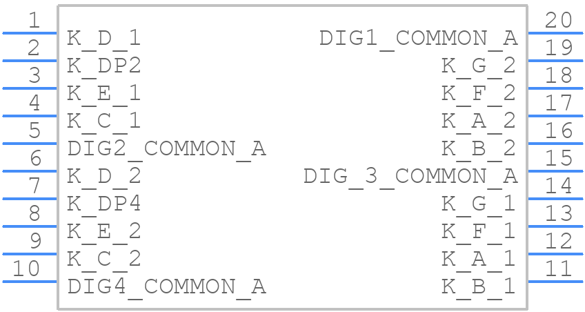 CA04-41EWA - Kingbright - PCB symbol