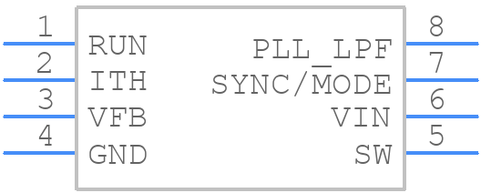LTC3404MPMS8 - Analog Devices - PCB symbol