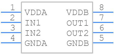 MAX12930EASA+T - Analog Devices - PCB symbol