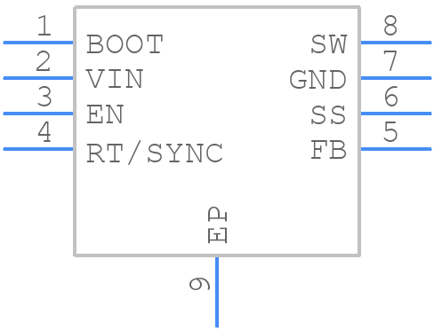 LMR14050SDDA - Texas Instruments - PCB symbol