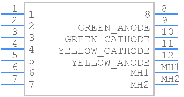 HY951180A - Hanrun Electronics - PCB symbol