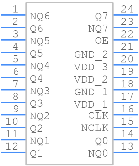 85408BGLFT - Renesas Electronics - PCB symbol