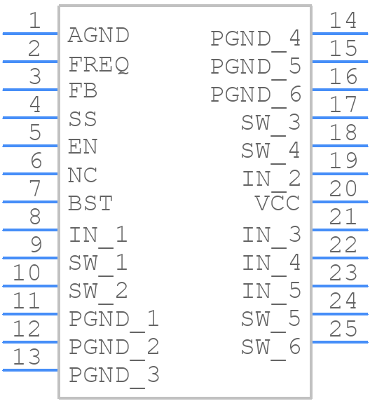 MP9447GL-Z - Monolithic Power Systems (MPS) - PCB symbol