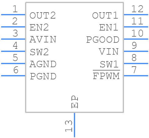 MIC2230-S4YML-TR - Microchip - PCB symbol