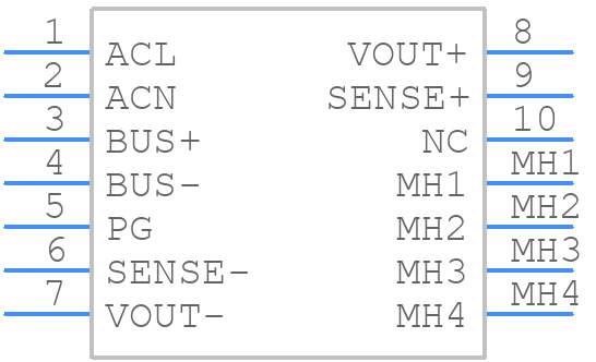 PACSR48006S - Delta Electronics - PCB symbol