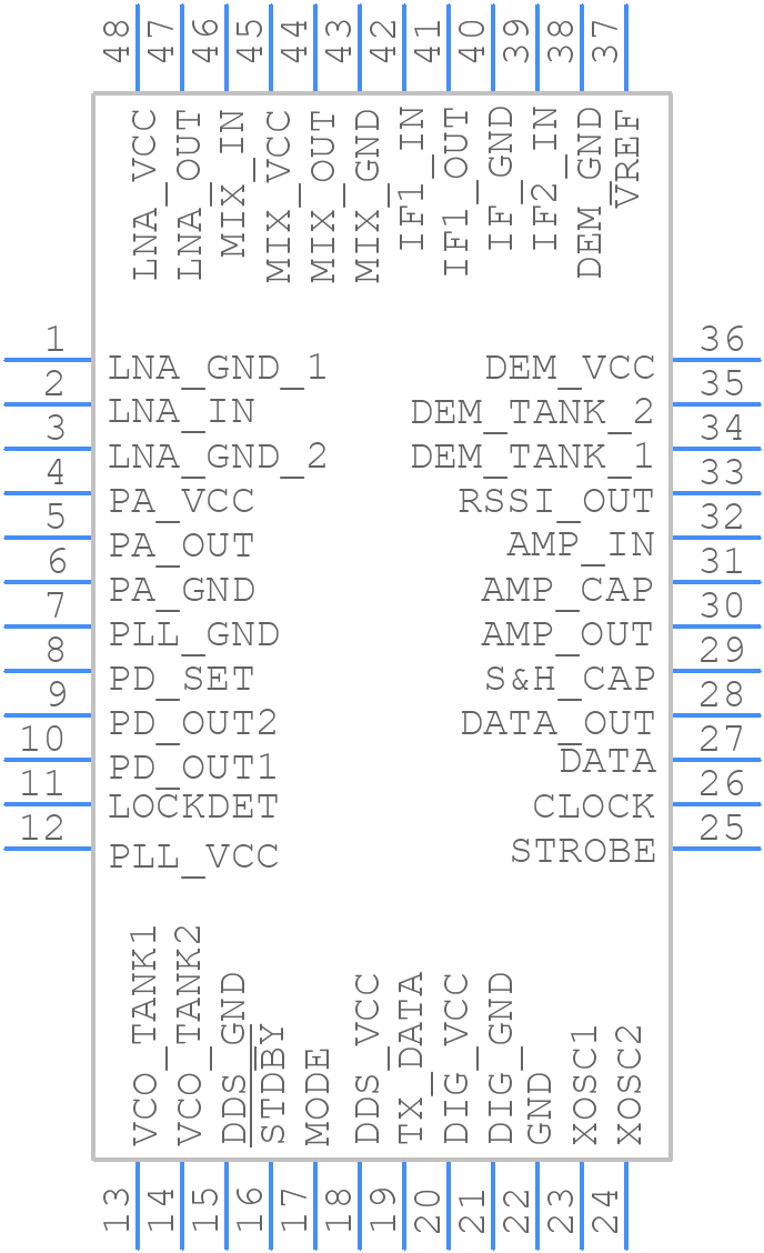 TRF6900APTG4 - Texas Instruments - PCB symbol