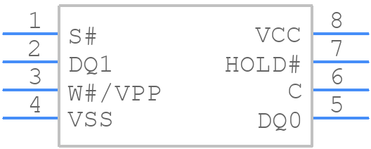 M25PX16-VMW6TG - Micron - PCB symbol