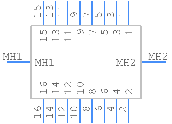 09185166904 - HARTING - PCB symbol