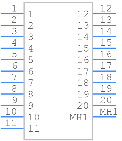 30700-5207 - Molex - PCB symbol