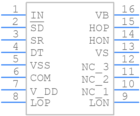 FAD6263M1X - onsemi - PCB symbol