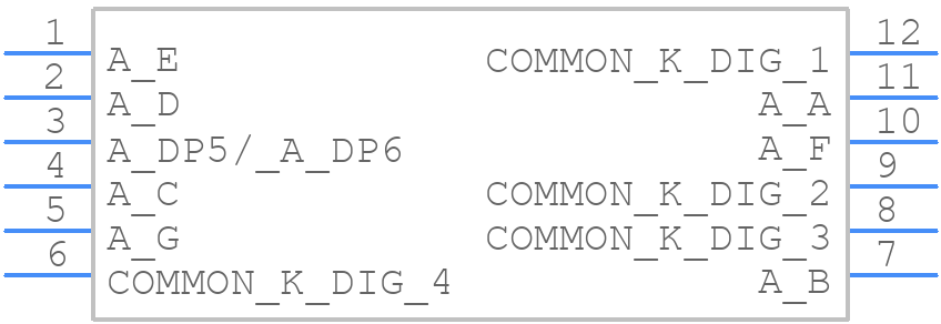 XDUG14C4-1A - SunLED - PCB symbol