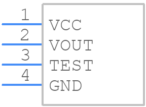 ATS667LSGTN-T - Allegro Microsystems - PCB symbol